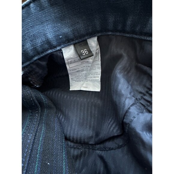 Gucci Blue Jeans Straight Fit Mid-Wash 5 Button Pockets GG Classic Size 36x27 - Picture 7 of 9